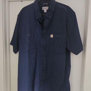 Carhartt Men's Deep Blue Casual Shirt
